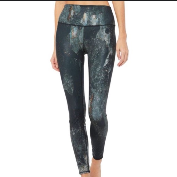 ALO Yoga Pants - Alo Yoga High Waist Airbrush Legging Print Canyon Yoga Workout Running Gym SZ S